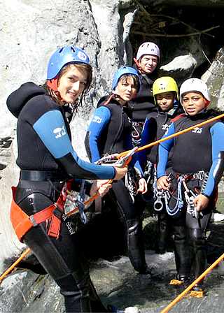 Cours de Canyoning, Vacances en famille, Sport